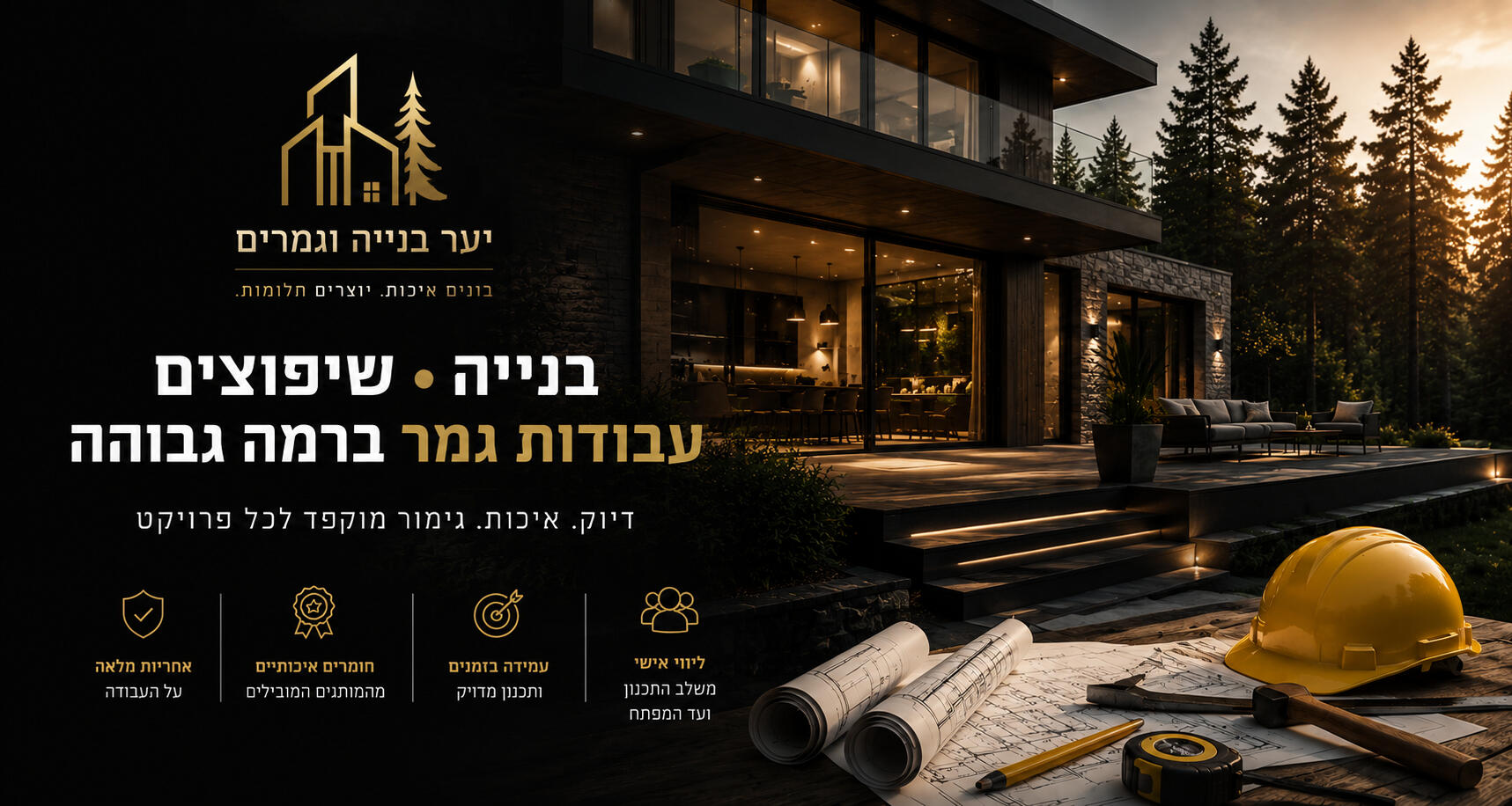 יער בנייה וגמרים מתמחים בבנייה, שיפוצים ועבודות גמר ברמה הגבוהה ביותר